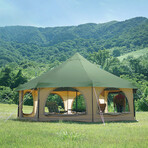 Takenoko Bell Tent //  Olive + Tan