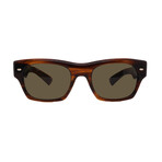 Oliver Peoples // Men's OV5514SU 172452 Square Sunglasses // Light Havana + Green