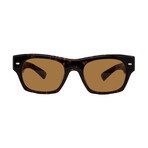 Oliver Peoples // Men's OV5514SU 174753 Square Sunglasses // Dark Havana + Brown