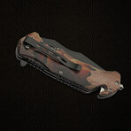 4.75" Brown Bear Rescue Liner Lock // Glass Breaker And Seat Belt Cutter