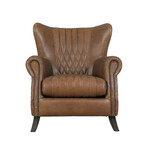 Harrison Top Grain Leather Wing Chair