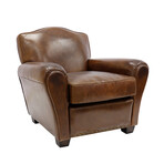 Palermo Top Grain Leather Wing Chair