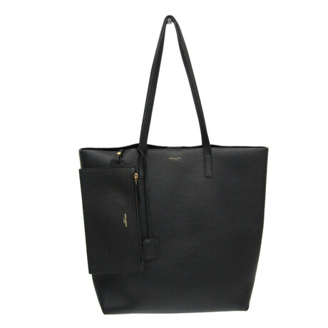 Saint Laurent // Leather North South Shoulder Bag // Black // Pre-Owned