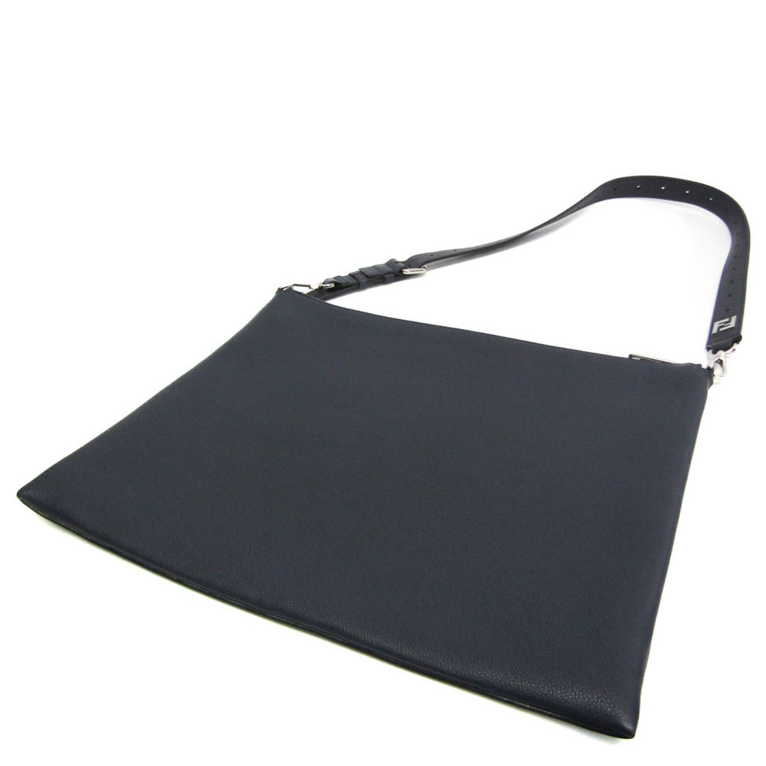 Fendi // Leather Shoulder Bag // Navy // Pre-Owned - Designer Handbags ...