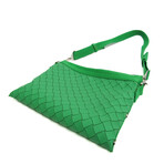 Bottega Veneta // Camvas + Rubber Shoulder Bag // Green // Pre-Owned