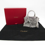 Cartier // Leather + Fur C De Cartier Mini Handbag // Gray // Pre-Owned