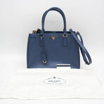 Prada // Saffiano Luxury Leather Handbag // Bluette // Pre-Owned