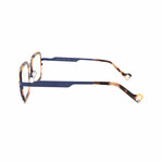 Unisex // Acetate & Metal Reading Glasses // Lenox // Matte Tortoise + Matte Blue (Clear +1.00)