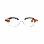 Unisex // Wood Reading Glasses // St. Barths Round // Black Tortoise + Clear (Clear +1.00)