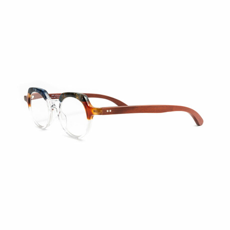 Unisex // Wood Reading Glasses // St. Barths Round // Black Tortoise + Clear (Clear +1.00)
