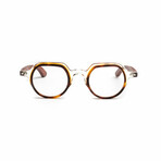 Unisex // Wood Reading Glasses // St. Tropez Round // Tortoise + Clear Cherry (Clear +1.00)