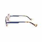 Unisex // Acetate & Metal Reading Glasses // Saint // Matte Tortoise + Navy Blue (Clear +1.00)