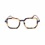 Unisex // Acetate & Metal Reading Glasses // Lenox // Matte Tortoise + Matte Blue (Clear +1.00)