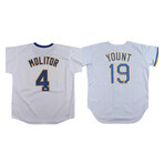 Robin Yount Signed Brewers Jersey (Beckett) ,Paul Molitor Signed Jersey (JSA)