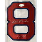 Carl Yastrzemski Signed Jersey Inscribed "TC 67" (JSA) ,Jim Rice Signed Red Sox 8x10 Photo (JSA)