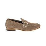 Leather Suede Strap Loafers // Beige (Euro: 42)