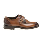 Leather Buckled Loafers // Tan (Euro: 40)