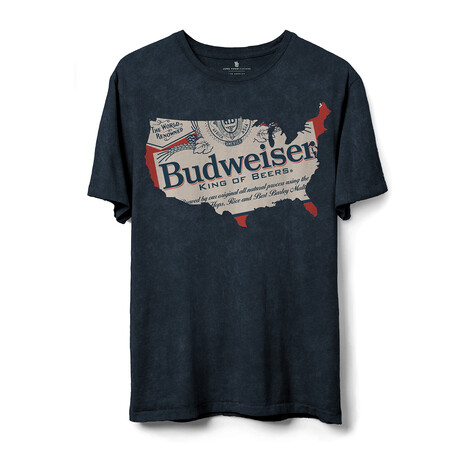 Budweiser USA Label // Navy Mineral Wash (XS)