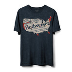 Budweiser USA Label // Navy Mineral Wash (M)