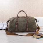 Canvas Travel Duffel Bag // Green