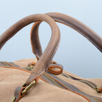 Canvas Travel Duffel Bag // Brown