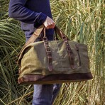 Canvas Travel Duffel Bag // Green
