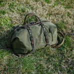 Canvas Travel Duffel Bag // Green