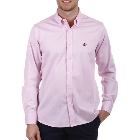 Solid Button Up // Pink (S)