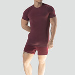 Hi-Flex™ Training Shorts 5" Unlined // Burgundy (XS)