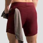 Hi-Flex™ Training Shorts 7" Unlined // Burgundy (XS)