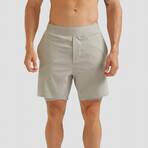 Hi-Flex™ Training Shorts 7" Lined // Pale Khaki (XS)