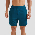 Hi-Flex™ Training Shorts 7" Lined // Teal Green (XS)