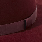 The Boater w/ Textured Silk Trim Ribbon (L)