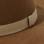 The Bolero w/ Textured Silk Trim Ribbon // Brown Sugar (S)