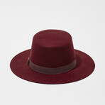 The Bolero w/ Textured Silk Trim Ribbon // Tibetan Red (S)