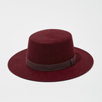 The Bolero w/ Textured Silk Trim Ribbon // Tibetan Red (S)