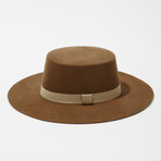 The Bolero w/ Textured Silk Trim Ribbon // Brown Sugar (S)