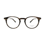 Oliver Peoples  // Mens OV5362U 1615 Round Optical Glasses // Matte Gray Stripe + Clear