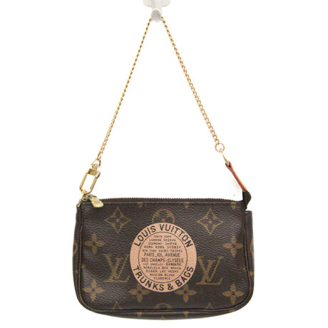 Louis Vuitton // Monogram Leather Mini Chain Pochette // Monogram Brown // Pre-Owned