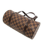 Louis Vuitton // Damier Leather + Camvas Baguette Handbag // Ebene Damier // Pre-Owned