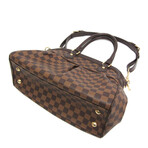 Louis Vuitton // Damier Leather + Canvas Shoulder Bag I // Ebene Damier // Pre-Owned