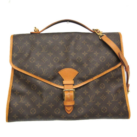 Louis Vuitton // Monogram Leather Envelope Handbag // Monogram Brown // Pre-Owned