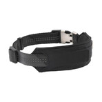 Geo-prene 2-in-1 Shock Absorbing Neoprene Padded Reflective Dog Leash + Collar // Black (Small)