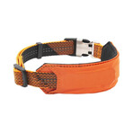 Geo-prene 2-in-1 Shock Absorbing Neoprene Padded Reflective Dog Leash + Collar // Orange (Small)