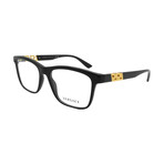 Versace  // Men's // VE3319 GB1 Square Optical Glasses // Black +  Clear Demo Lenses