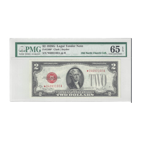 1928 G STAR $10 Legal Tender PMG 65 EPQ "Old North Church Collection" # 160