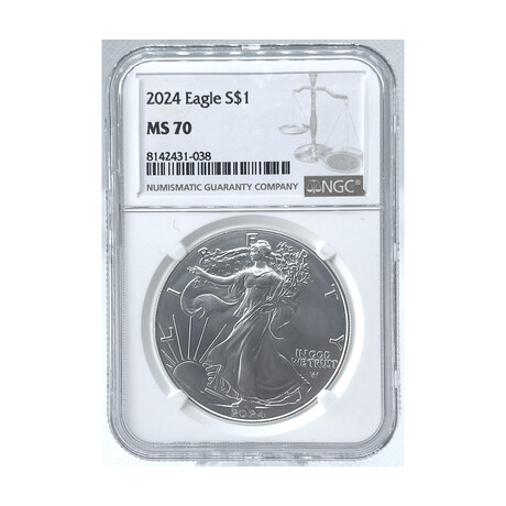 2024 Silver Eagle Type 2 NGC MS 70 # 038