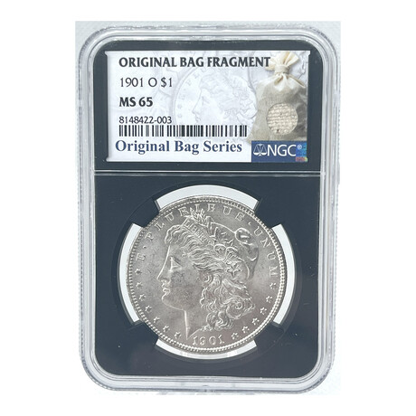 1901 O Morgan Dollar Bag Fragment NGC MS 65 #003