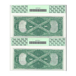 1917 $ 1 Legal Tender 4 consecutive notes