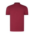 Tipped Polo // Burgundy (3XL)